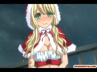 Binding hentai santa overlegen ridning phallus