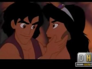Aladdin adulto película playa sexo con jazmín