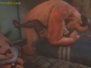 Lulu fucked hard in 3D monster dirty clip animation