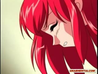 Redhead hentai bata babae nahuli at poked lahat butas sa pamamagitan ng tentacles c