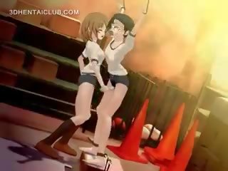 Tied Up Hentai adolescent Gets Cunt Vibed Hard