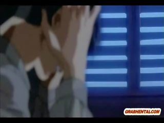 Bondage ýapon gutaran jelep anime gets wax and swell poked