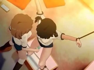 Zviazaný hore anime anime rys dostane kurvička vibed ťažký