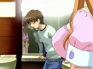 Očarujúce veľký sýkorka hentai anime panenský sis skrutkované v cr