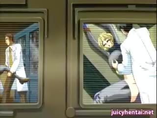 Fascinating anime brunette getting a huge peter