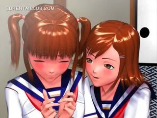 Owadan anime lady rubbing her coeds lusty künti