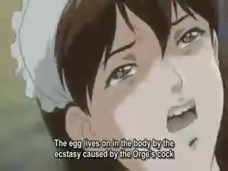 Hentai cartoons show busty woman getting fucked in pussy
