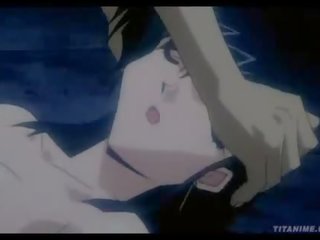 Exhausted anime fancy babae may pakikipagtalik marvellous titties makakakuha ng brutally nabunggo sa pamamagitan ng a demon