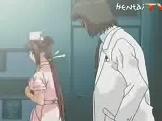 Enticing manga enfermera consigue follada