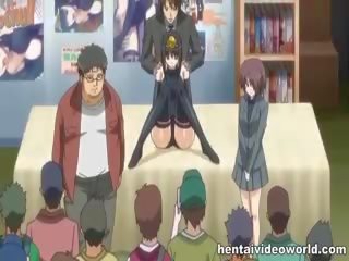 Anime babe Gang Bang In Public